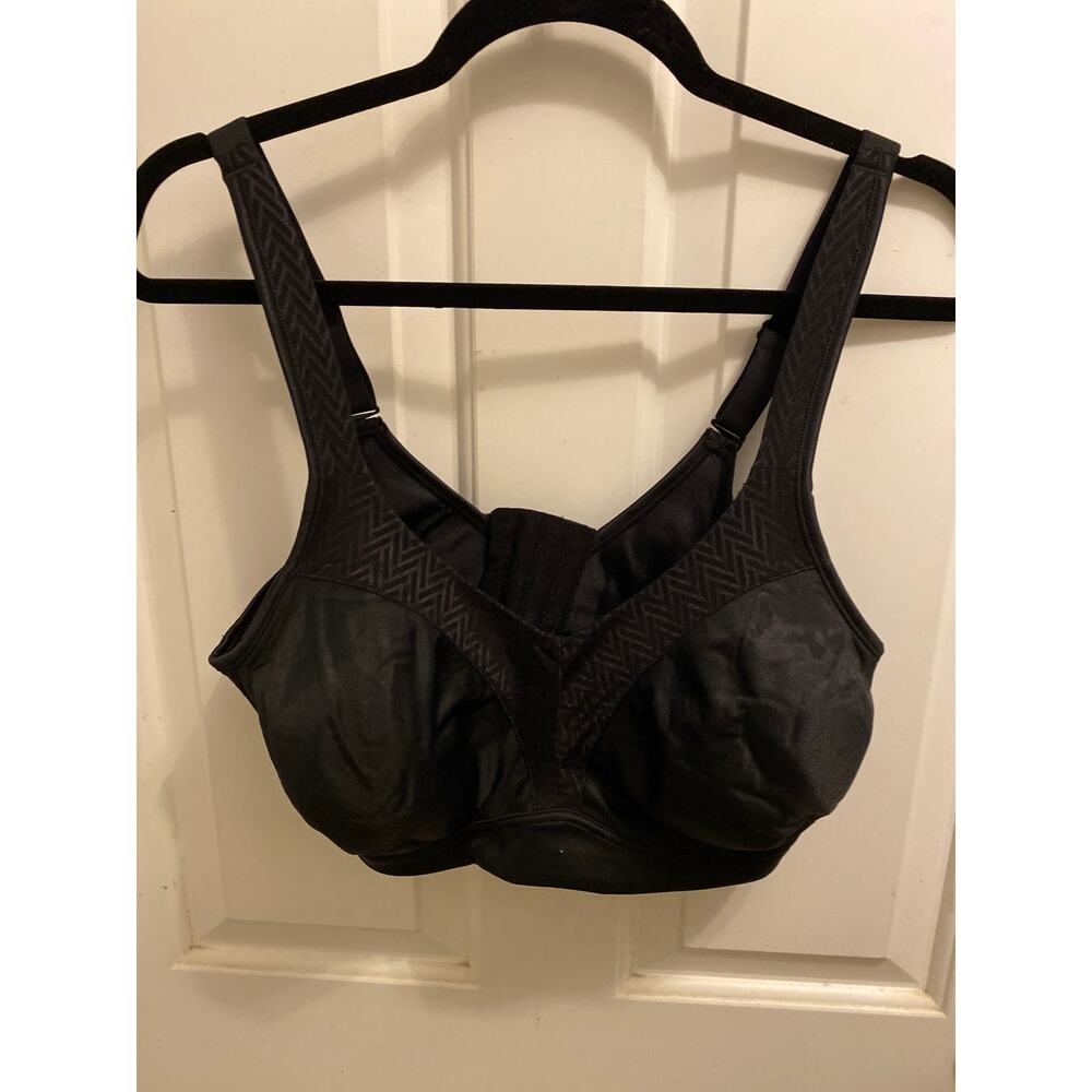 Brand New Playtex Women's Size 38DDD Black Bounce Control Bra 4 Way Support